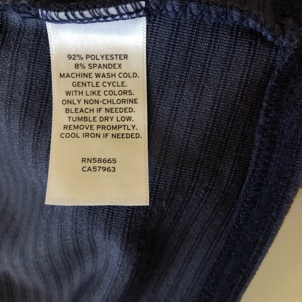 Harper Canyon Girls Ribbed Velour Puff Sleeves Navy Blue Dress Size 6 - Picture 5 of 8